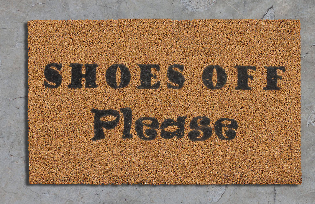 "Shoes Off Please"