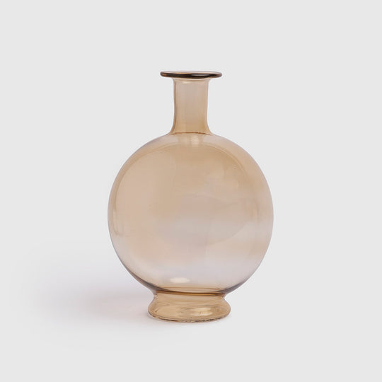 Soleil Glass Vase - Amber