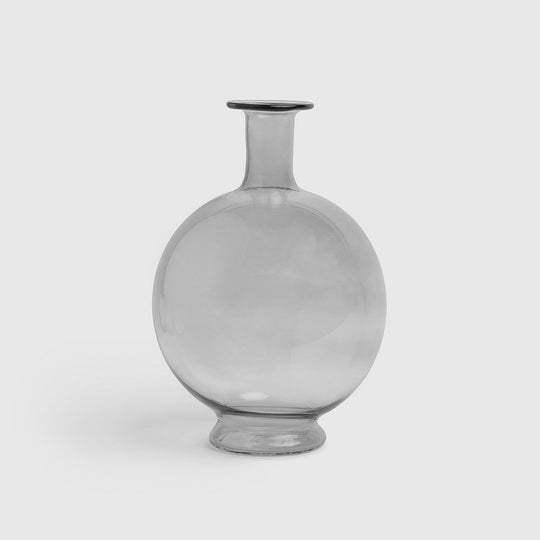 Soleil Glass Vase - Charcoal