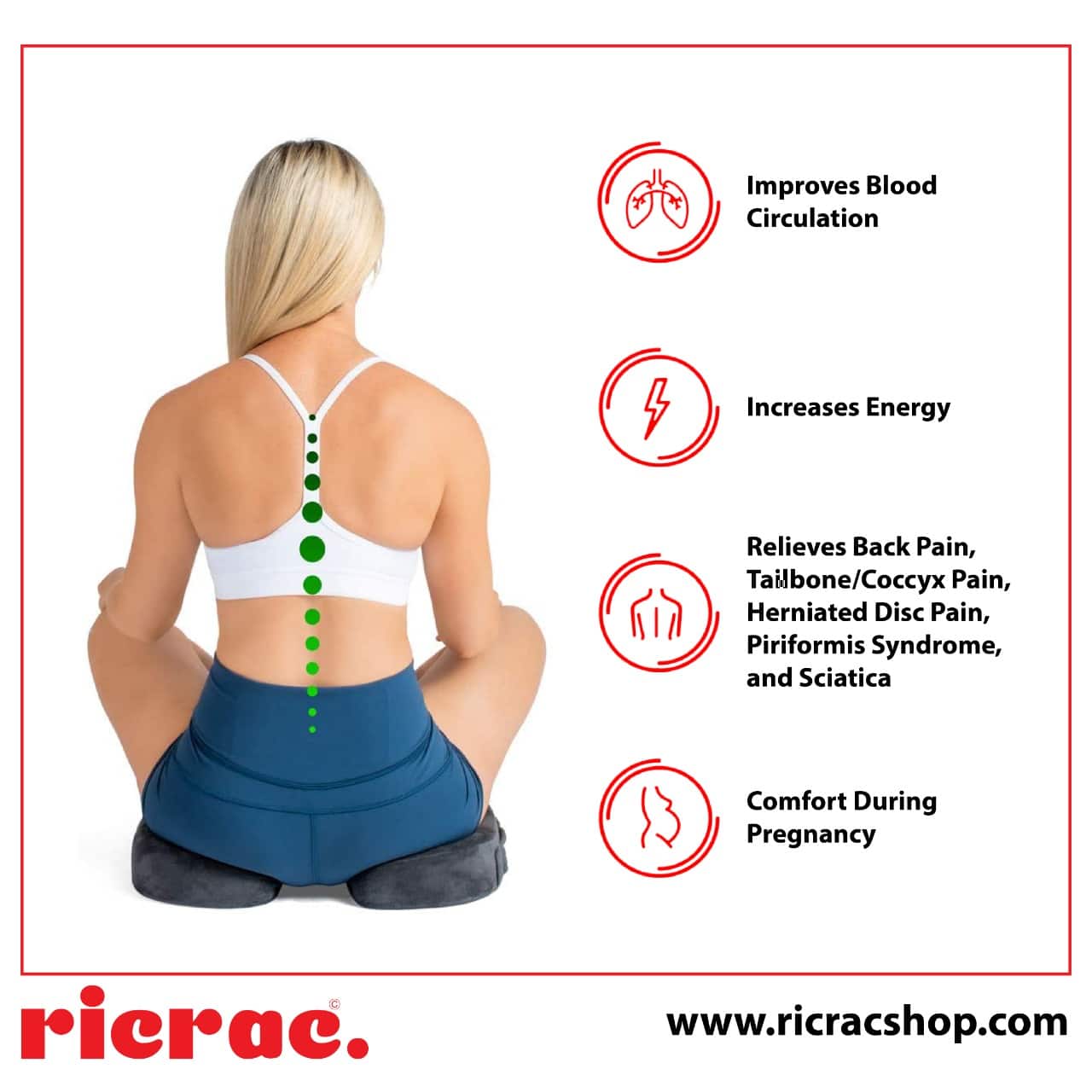 Rall - Portable Tailbone Cushion