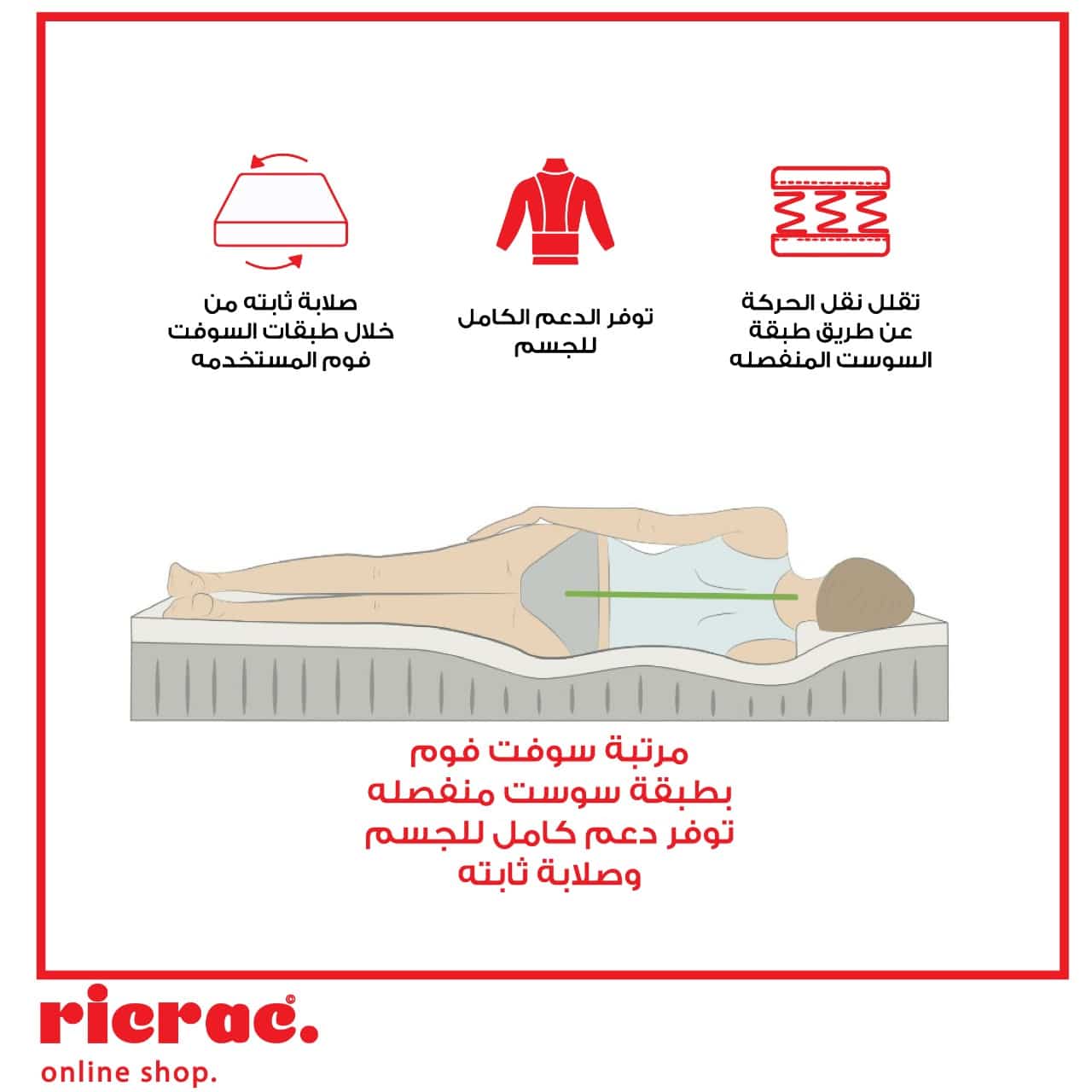 Soft Foam Pocket Spring System Mattress