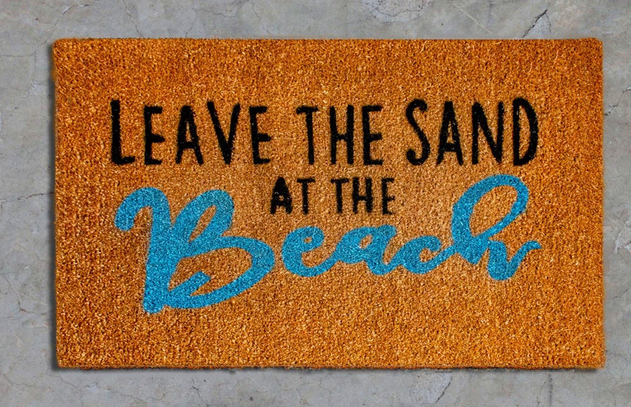 Leave the sand at the beach