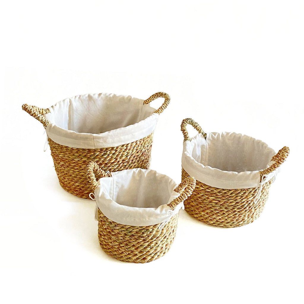 Halfa circular Basket with Handle