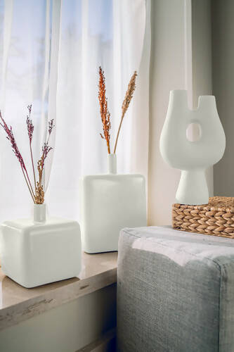 White Vase 3 Pieces Set