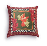 Red Bird - Velvet Cushion