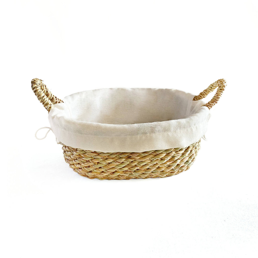 Halfa Oval basket dish with handle