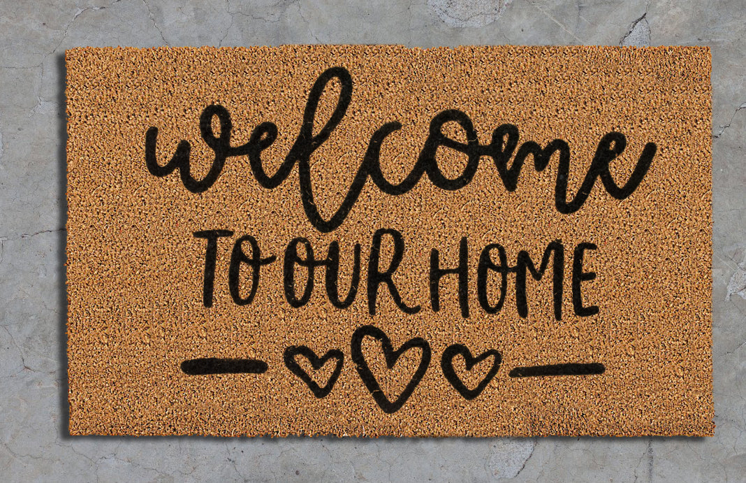 Home Sweet Home Ice Cream Cone Coir Doormat