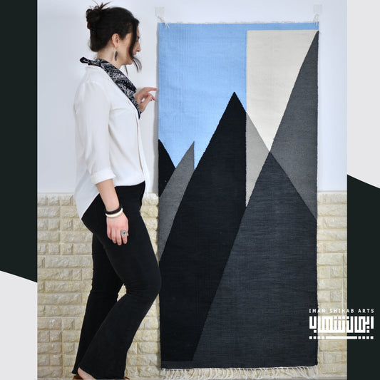 Peaks Cotton Kilim Rug